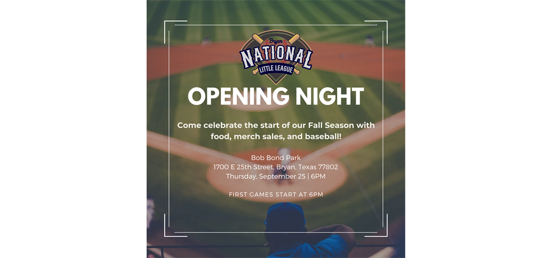 Fall Season Opening Night!