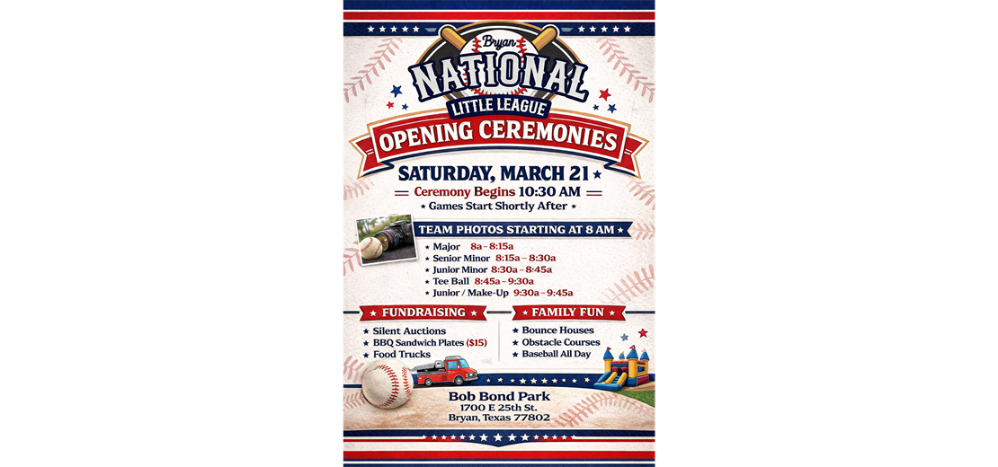 Opening Day! Saturday, March 21!