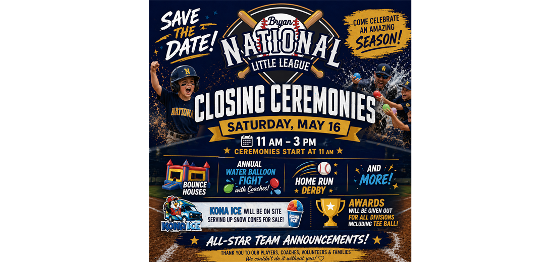 Closing Day! Saturday, May 16!